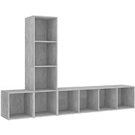 SHUMEE 3 ks betonově šedá, 3079992 - Obývací stěna