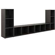 SHUMEE 4 ks šedá, 107 × 35 × 37 cm - Obývací stěna