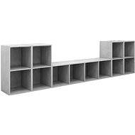 SHUMEE 5 ks betonově šedá, 3080046 - Obývací stěna