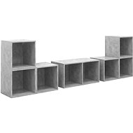 SHUMEE 6 ks betonově šedá, 3080055 - Obývací stěna