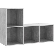 SHUMEE 2 ks betonově šedá, 72 × 35 × 36,5 cm - Obývací stěna