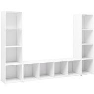 SHUMEE 3 ks bílá 142,5 × 35 × 36,5 cm - Obývací stěna