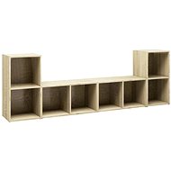 SHUMEE 4 ks dub sonoma, 72 × 35 × 36,5 cm - Obývací stěna