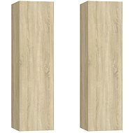 SHUMEE 2 ks dub sonoma, 30,5 × 30 × 110 cm  - Skříňka