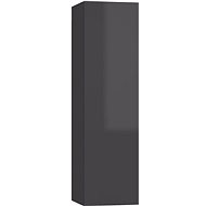 SHUMEE šedá s vysokým leskem, 30,5 × 30 × 110 cm  - Skříňka