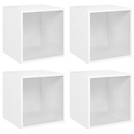 SHUMEE 4 ks bílá 37 × 35 × 37 cm  - Skříňka