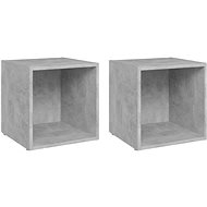 SHUMEE 2 ks betonově šedá, 37 × 35 × 37 cm  - Skříňka