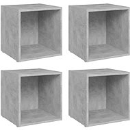 SHUMEE 4 ks betonově šedá, 37 × 35 × 37 cm  - Skříňka