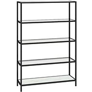 SHUMEE bílý mramor a průhledný 100 × 36 × 168 cm sklo - Console Table