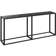 SHUMEE černý 180 × 35 × 75,5 cm tvrzené sklo - Console Table