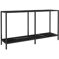 SHUMEE 3 černý 140 × 35 × 75,5 cm tvrzené sklo - Console Table