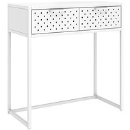 SHUMEE bílý 72 × 35 × 75 cm ocel - Console Table