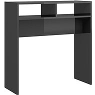 SHUMEE šedý vysoký lesk 78 × 30 × 80 cm dřevotříska - Console Table