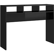SHUMEE černý vysoký lesk 105 × 30 × 80 cm dřevotříska - Console Table