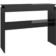 SHUMEE černý vysoký lesk 102 × 30 × 80 cm dřevotříska - Console Table