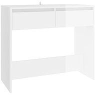 SHUMEE bílý s vysokým leskem 89 × 41 × 76,5 cm ocel - Console Table