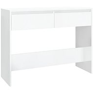 SHUMEE bílý vysoký lesk 100 × 35 × 76,5 cm dřevotříska - Console Table