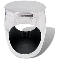 SHUMEE ve tvaru soudku hliník stříbrná  - Side Table