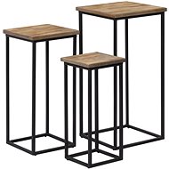 SHUMEE 3 ks na květiny recyklovaný teak - Side Table