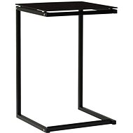 SHUMEE černý 40 × 40 × 60 cm tvrzené sklo - Side Table