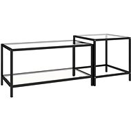 SHUMEE čajový 2 ks tvrzené sklo průhledné - Side Table