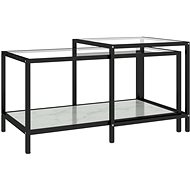 SHUMEE čajový 2 ks tvrzené sklo bílý - Side Table