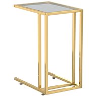 SHUMEE na notebook černý 50 × 35 × 65 cm tvrzené sklo - Side Table