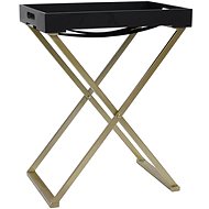 SHUMEE skládací zlatý a černý 48 × 34 × 61 cm MDF - Side Table
