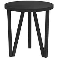 SHUMEE čajový černý O 35 cm MDF - Side Table
