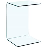 SHUMEE 40 × 40 × 60 cm tvrzené sklo  - Side Table