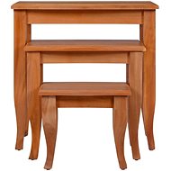 Stohovatelné SHUMEE 3 ks masivní mahagon - Side Table