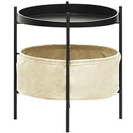 SHUMEE s košem 40 × 40 × 45,5 cm krémový - Side Table
