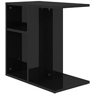 SHUMEE černý s vysokým leskem 50 × 30 × 50 cm, dřevotříska - Side Table