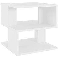 SHUMEE bílý 40 × 40 × 40 cm, dřevotříska - Side Table
