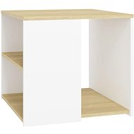 SHUMEE dub sonoma a bílý 50 × 50 × 45 cm, dřevotříska - Side Table