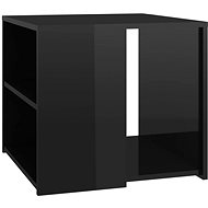 SHUMEE black high gloss 50 × 50 × 45 cm, chipboard - Side Table