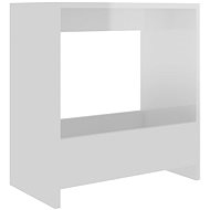 SHUMEE bílý s vysokým leskem 50 × 26 × 50 cm, dřevotříska - Side Table