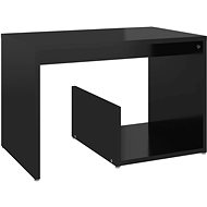 SHUMEE černý s vysokým leskem 59 × 36 × 38 cm, dřevotříska - Side Table
