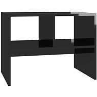 SHUMEE černý s vysokým leskem 60 × 40 × 45 cm, dřevotříska - Side Table
