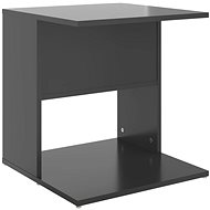 SHUMEE šedý s vysokým leskem 45 × 45 × 48 cm, dřevotříska - Side Table