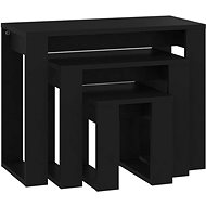 SHUMEE 2 nest 3 pcs black, chipboard - Side Table