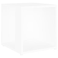 SHUMEE bílý 33 × 33 × 34,5 cm, dřevotříska - Side Table