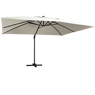 LED Console Parasol and Aluminium Rod 400x300 CM Sand - Sun Umbrella