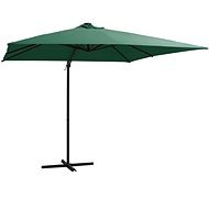 Cantilever Umbrella with LED Lights Steel Bar 250x250cm Green - Sun Umbrella