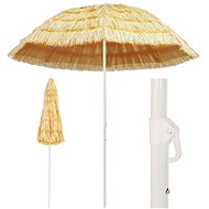 Beach Umbrella in Hawaiian Style 240cm Natural - Sun Umbrella