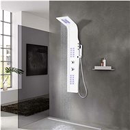 Shower Panel Set Aluminium 20 x 44 x 130cm White - Shower Panel