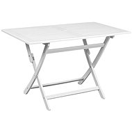 Garden Table White 120 x 70 x 75cm Solid Acacia Wood - Garden Table