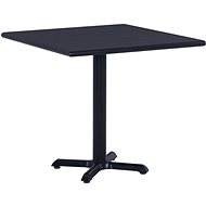 Garden Table Black 80 x 80 x 75cm - Garden Table
