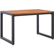 Garden Table with U-shaped Legs 140x80x75cm Solid Acacia - Garden Table