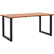 Garden Table with U-shaped Legs 160x80x75cm Solid Acacia - Garden Table